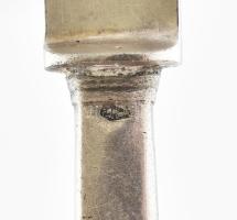 Ezüst (Ag) nyelű gyümölcsös készlet, jelzett, 13-15cm