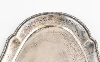 Ezüst (Ag) tálca, jelzett, 42x22cm nettó: 414g