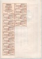 Makó 1929. "Makói Népbank Részvénytársaság" részvénye 50P-ről (2x), sorszámkövetők "0...