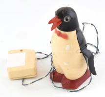 cca. 1970. Szovjet távirányítós pingvin, nincs kipróbálva, kopott, m: 21 cm