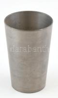 Antik ón pohár, jelzett, korának megfelelő állapotban, m: 10,5 cm