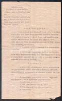 cca 1892-1921 5 db okmány, ugyanazon az I. világháborúban hősi halált katona ügyeiben: 1892 Hadik huszárezred lap (okmány), 1915 népfölkelési igazolvány lap, 1921 levél hadisegély folyósítás ügyében, irredenta felirattal, stb., helyenként kissé foltos