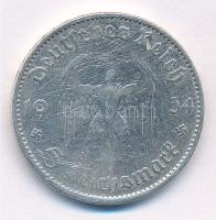 Német Harmadik Birodalom 1934A 5M Ag "Potsdami Garrison templom" T:3,3- German Third Reich...