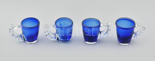 Murano likőrös pohár, jelzés nélkül, hibátlan, m: 5 cm