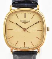 Longines mechanikus karóra, kis kopásokkal, működik, d: 33mm