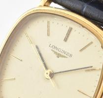 Longines mechanikus karóra, kis kopásokkal, működik, d: 33mm