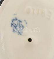 Volkstedt porcelán pillangó. Kézzel festett, jelzett, kis kopással, m: 7 cm