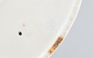 Zsolnay búgócsigás kislány, terv.: Sinkó András. Kézzel festett, jelzett (halvány), hibátlan (alján ...