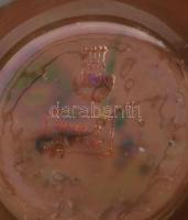 Zsolnay labrador mázas váza, jelzett, 1920 körül, sérült, m: 26,5 cm