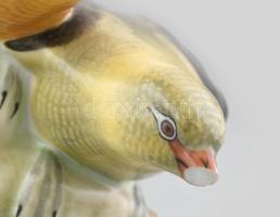 Herendi sárgarigó pár, jelzett, sérült, m: 10 cm