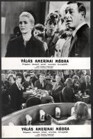 cca 1967 ,,Válás amerikai módra" című amerikai filmvígjáték jelenetei és szereplői, 13 db vinta...