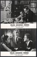 cca 1967 ,,Válás amerikai módra" című amerikai filmvígjáték jelenetei és szereplői, 13 db vinta...