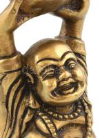 Jelzés nélkül: Szerencse hozó Buddha. Bronz, m: 16,5 cm