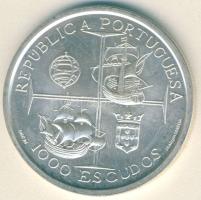 Portugália 1998. 1000Esc Ag "I. Mánuel király, hajók" T:BU