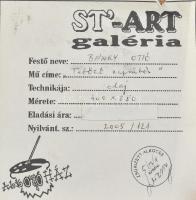 Bánky Ottó (?-): Tetőző napsütés. Olaj, farost, jelzett. Hátoldalán címkén feliratozott. Dekoratív f...