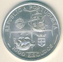 Portugália 1998. 1000Esc Ag "I. Mánuel király, hajók" T:BU