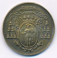 1878. "A Bakonybéli templom consecral a pannonhalmi főapát által" kétoldalas fém emlékérem...