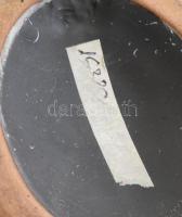 Olvashatatlan jelzéssel: Retró magyar váza, kerámia, hibátlan, m: 18 cm