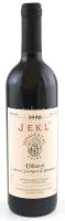 1998 Jekl Villányi Jammertal Cuvée, Villányi Cabernet Sauvignon & Blauburger, bontatlan palack száraz vörösbor, pincében szakszerűen tárolt, 12.5%, 0,75l.