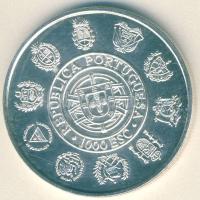 Portugália 1994. 1000Esc Ag "Veszélyeztetett állatvilág-szürke farkas" T:1 R!