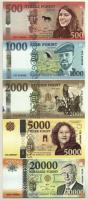 2018. Soros pénz 500Ft + 1000Ft + 2000Ft + 5000Ft + 20.000Ft fantázia bankjegy T:I-II az egyiken tintafolt, szakadás