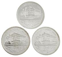 1992. 200Ft Ag "MNB" (3x) T:1-,2 Adamo F13