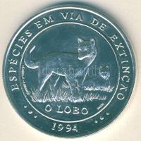 Portugália 1994. 1000Esc Ag "Veszélyeztetett állatvilág-szürke farkas" T:1 R!