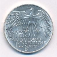 Német Szövetségi Köztársaság 1972D 10M Ag "Nyári Olimpiai Játékok München / Stadion" T:1-,...