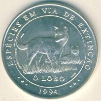 Portugália 1994. 1000Esc Ag "Veszélyeztetett állatvilág-szürke farkas" T:1 R!