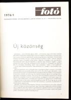 1957-1978 Fotó c. magazin 14 db száma (1957. és 1975-1978. évfolyamokból), fekete-fehér képekkel gaz...