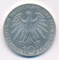 Német Szövetségi Köztársaság 1988F 10M Ag "Carl Zeiss" T:1- FRG 1988F 10 Mark Ag "Car...