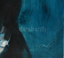 Szász Endre (1926-2003): Hölgy virággal. Olaj, falemez, jelezve jobbra lent. Proveniencia: vásárlása...