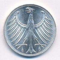 Német Szövetségi Köztársaság 1968D 5M Ag T:1- GFR 1968D 5 Mark Ag C:AU Krause KM#112