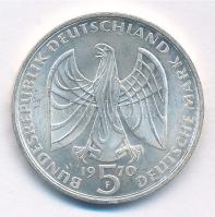 Német Szövetségi Köztársaság 1970F 5M Ag "Ludwig van Beethoven" T:2 FRG 1970F 5 Mark Ag &q...