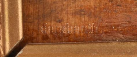 Pállya Carolus (1875-1948/50 körül): Vízhordó lány. Olaj, fa, jelezve balra lent, dekoratív fakeretb...