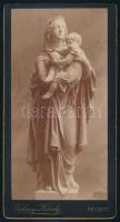 cca 1885 Pécs, Zelesny Károly (1848-1913) Ő császári és királyi fensége, József főherceg udvari fényképésze által készített, keményhátú vintage fotó, 20,9x10,8 cm