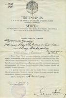 1929 Serédi Justicián hercegprímás fejléces papírja különböző aláírásokkal