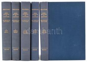 Mózes öt könyve és a Haftárák 5 kötetben. szerk dr. Hertz J. H. Bp., 1984. Kiadói egészvászon kötésben