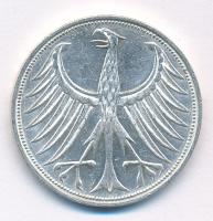 Német Szövetségi Köztársaság 1970F 5M Ag T:2 GFR 1970F 5 Mark Ag C:XF Krause KM#112.1