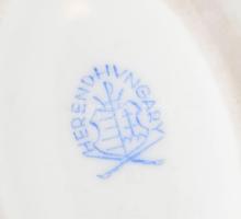 Herendi tojás, bonbonier, jelzett, kopásnyomokkal, 12x7 cm