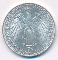Német Szövetségi Köztársaság 1969F 5M Ag "Gerhard Mercator" T:1- FRG 1969F 5 Mark Ag "...