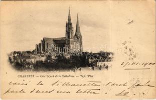 1900 Chartres, Coté Nord de la Cathédrale / cathedral (fa)