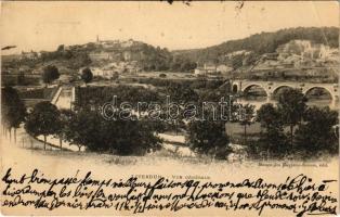 1900 Liverdun, Vue générale / general view, bridge (EB)