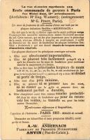 Paris, Ecole communale de garcons, Rue Michel-Bizot / boy school, advertisement on the backside (non...