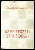 Gerő László: Az építészeti stílusok. Ismerjük meg... sorozat. Bp., 1964, Gondolat. Harmadik kiadás. Fekete-fehér képekkel, ábrákkal illusztrálva. Kiadói félvászon-kötés, sérült kiadói papír védőborítóban