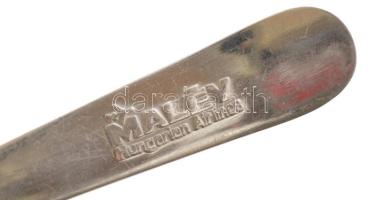 Malév fedélzeti villa és kávéskanál, fém, jelzett, h: 11,5 - 16 cm