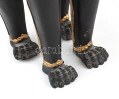 Jelzés nélkül: Antik Foo kutya. Öntött, patinázott, bronz szobor, korának megfelelő állapotban, m: 4...