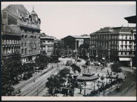 cca 1890 Budapest, Kálvin tér, 1 db mai nagyítás, 17,7x24 cm