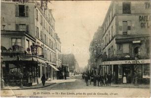 1905 Paris, Rue Linois, prise du quai de Grenelle / street view, café restaurant (EB)
