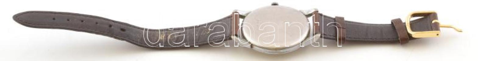 Doxa Anti-Magnetic vintage kézi felhúzós karóra, másodpercmutatós, bőr szíjjal, kis kopásnyomokkal, ...